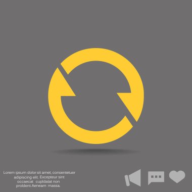 döndürme oklarını daire