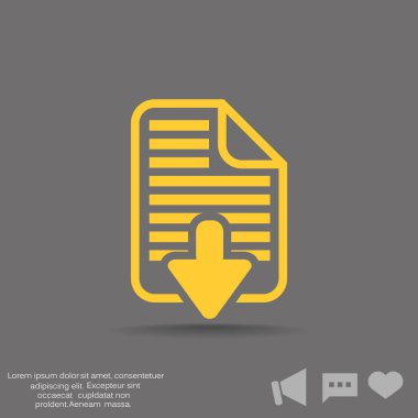 Download dosya web simge