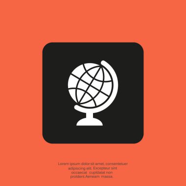 Dünya web simgesi. vektör tasarımı