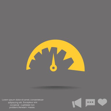 Basit hız göstergesi web simgesi