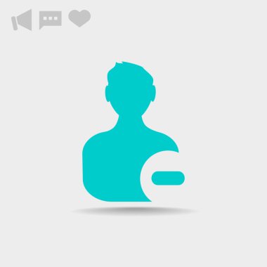 ilgili kişi web simge Sil.