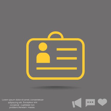 kimlik kartı simgesi