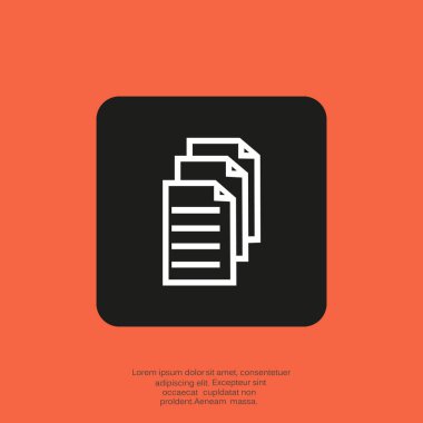 Dosyaları veya belgeleri web simgesi