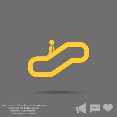 Yürüyen merdiven web simgesi