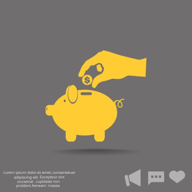 Domuz kumbarası simgesi