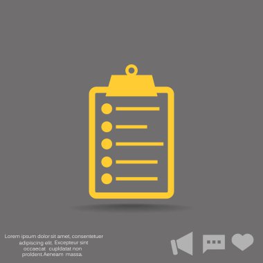 Pano basit simgesine listesi