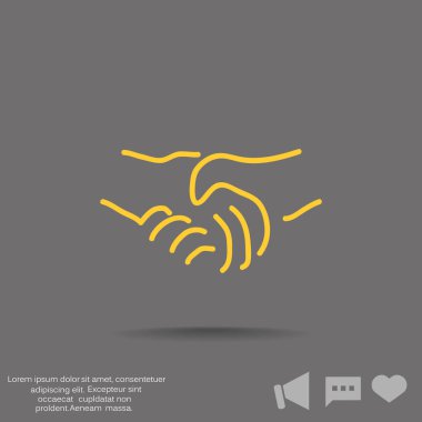 el sıkışma web simgesi.