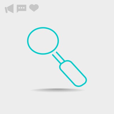 Basit büyüteç simgesini