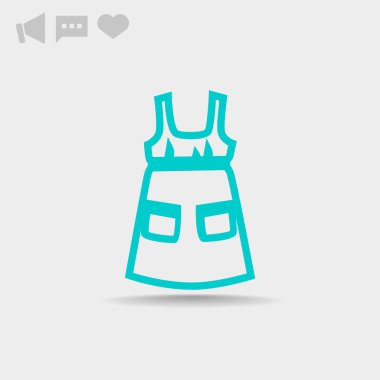 elbise web simgesi.