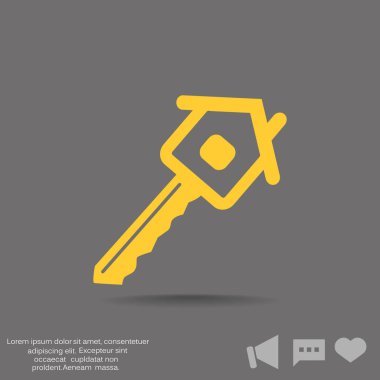 Basit anahtar web simgesi