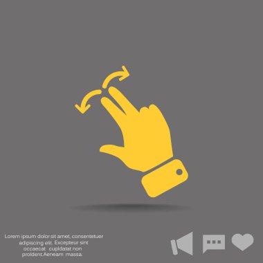 Dokunmatik ekran web simgesi