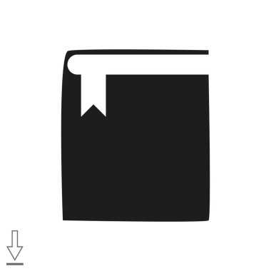 Kitap Düz Simgesi 
