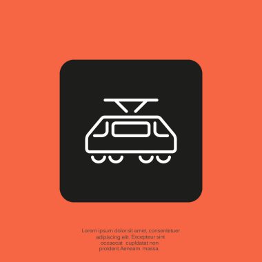 Basit tramvay simgesi