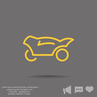 Basit web satırı motosiklet