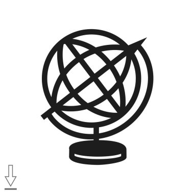 Dünya web simgesi. vektör tasarımı