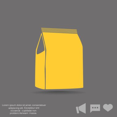 Kağıt ürün paketi web simgesi