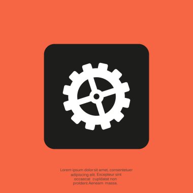 Tek yönlü dişli basit simgesini