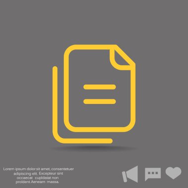 Dosyaları veya belgeleri web simgesi