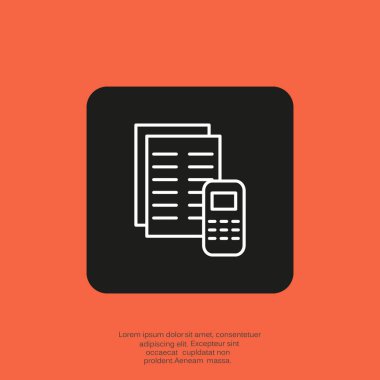 hesap makinesi web simgesi. 