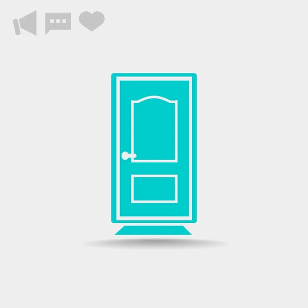 Door web icon — Stock Vector