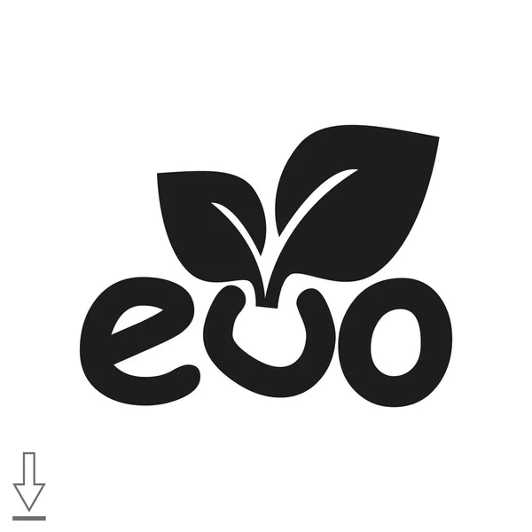 Icono web eco . — Vector de stock