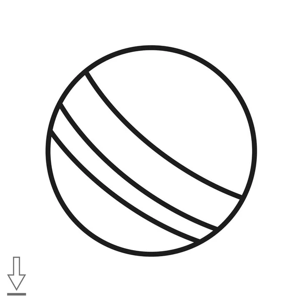 ボールのシンプルなアイコン — ストックベクタ