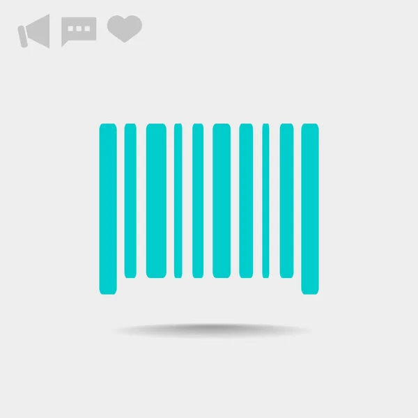 Icono de código de barras — Vector de stock