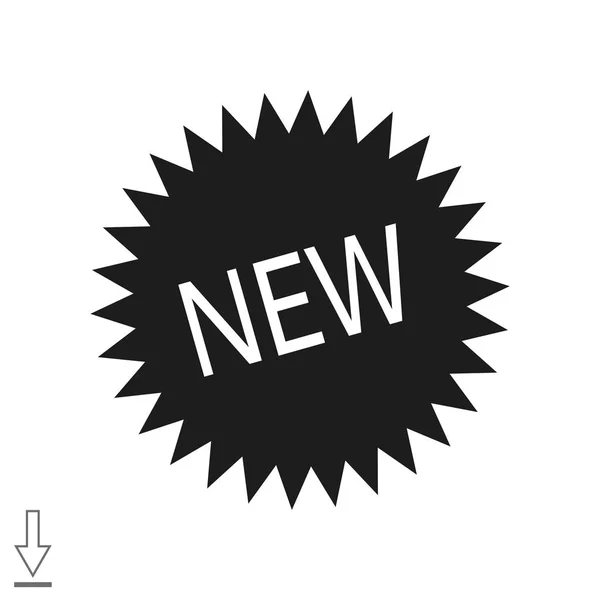 New sticker label icon — Stock Vector