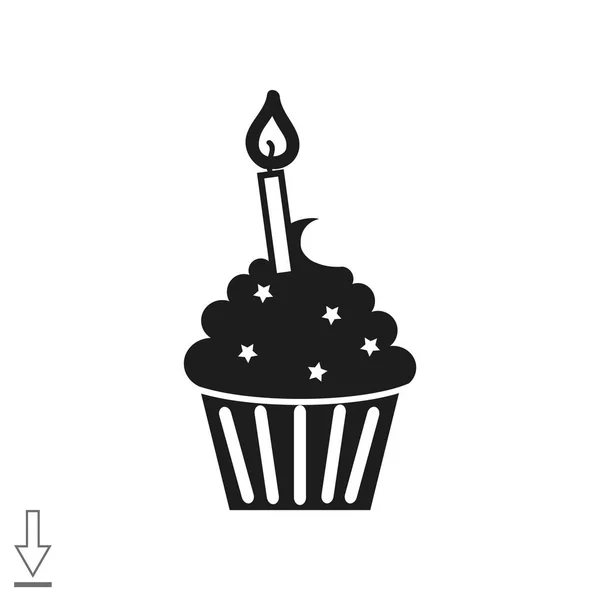 Icône web gâteau . — Image vectorielle