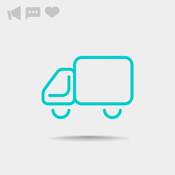 Shipping Delivery Web Icon Vector Design — Stock Vector