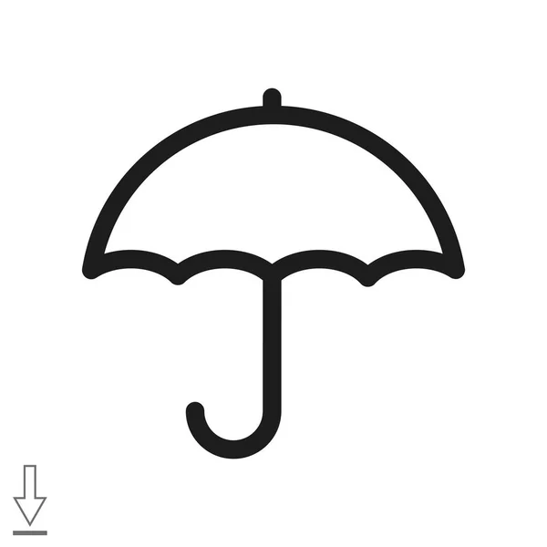 Icône web parapluie . — Image vectorielle