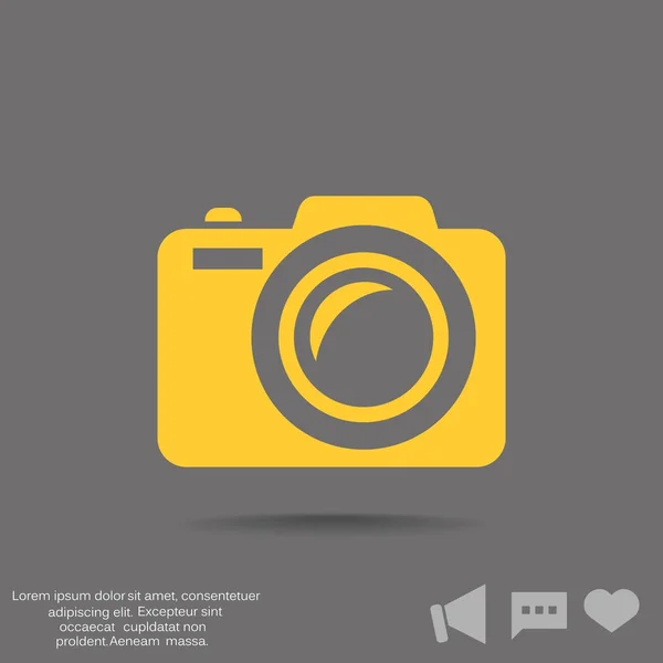 Icona web fotocamera — Vettoriale Stock