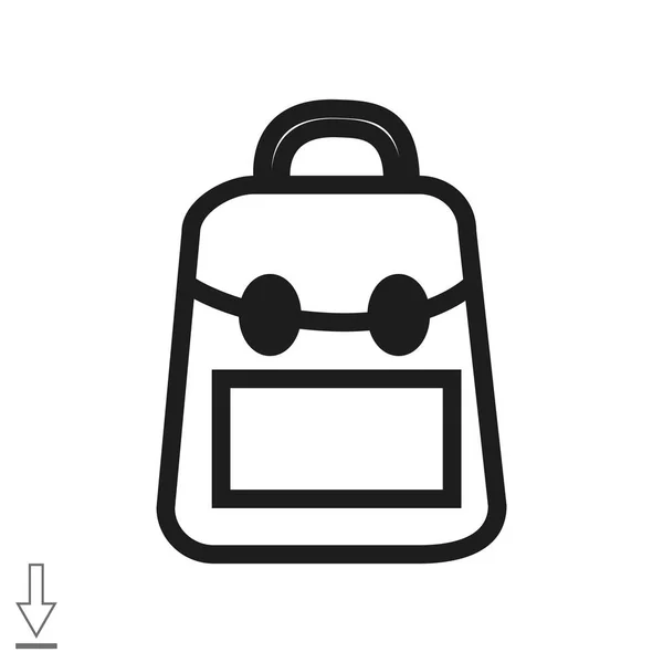 Ícone da web Schoolbag — Vetor de Stock