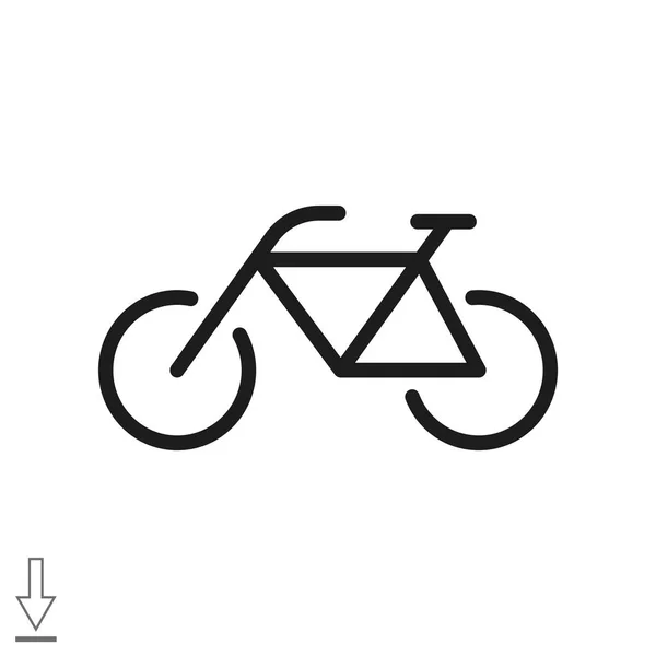 Bisiklet basit web simgesi — Stok Vektör