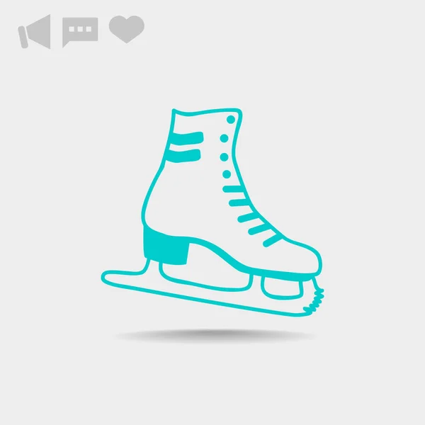 Pattino scarpa icona web — Vettoriale Stock