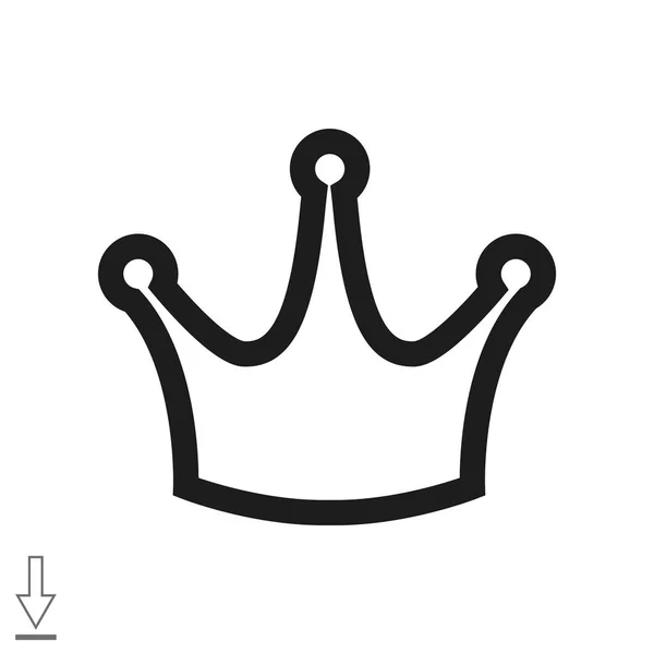 Crown-web ikon. — Stock Vector