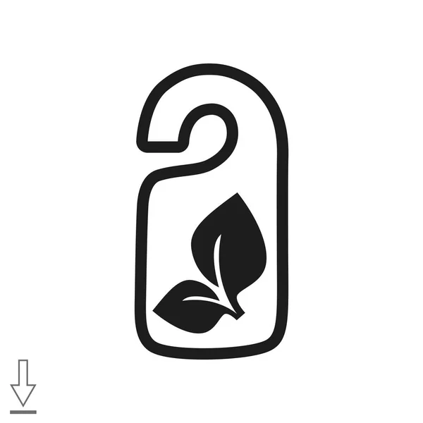 Eco colgante icono de etiqueta — Vector de stock