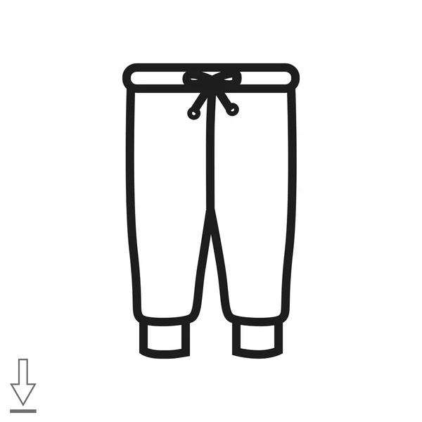 Pantalón icono web — Vector de stock