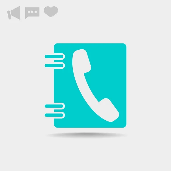 Llamada telefónica icono web — Vector de stock