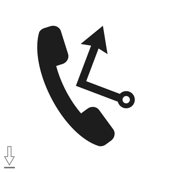 Telefoon buis met oproep retourneren — Stockvector
