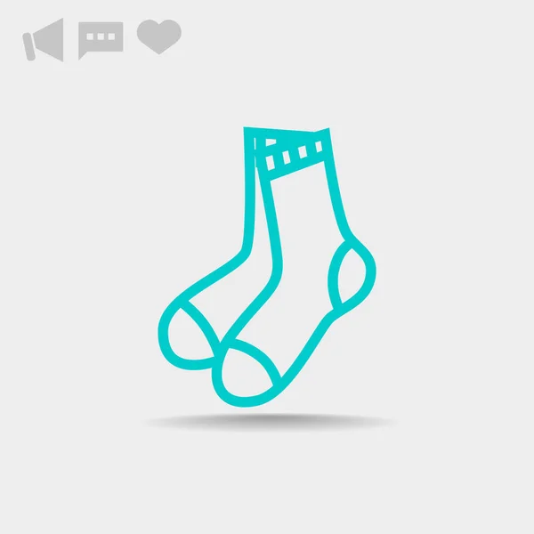 Socks  web icon. — Stock Vector