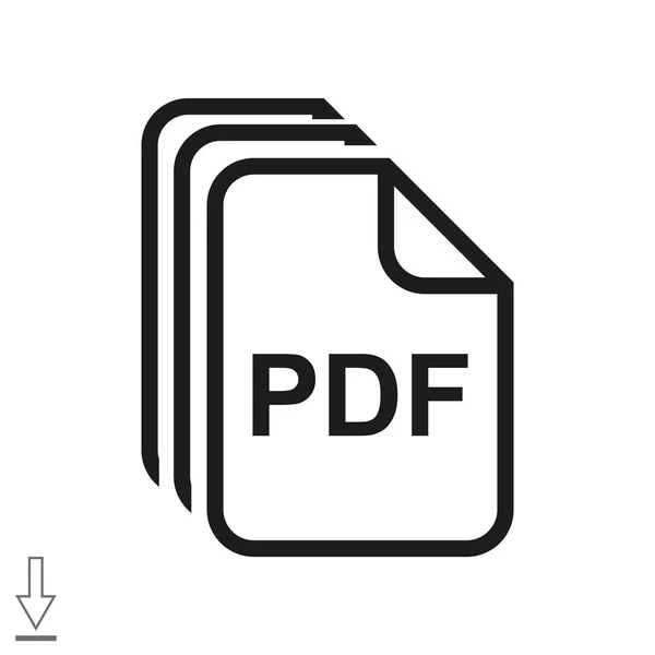 Pdf archivo flat icon — Archivo Imágenes Vectoriales