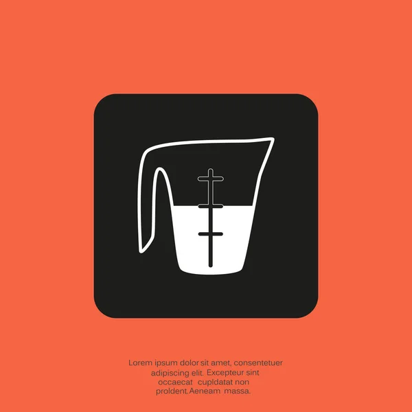 Mesure tasse icône web — Image vectorielle