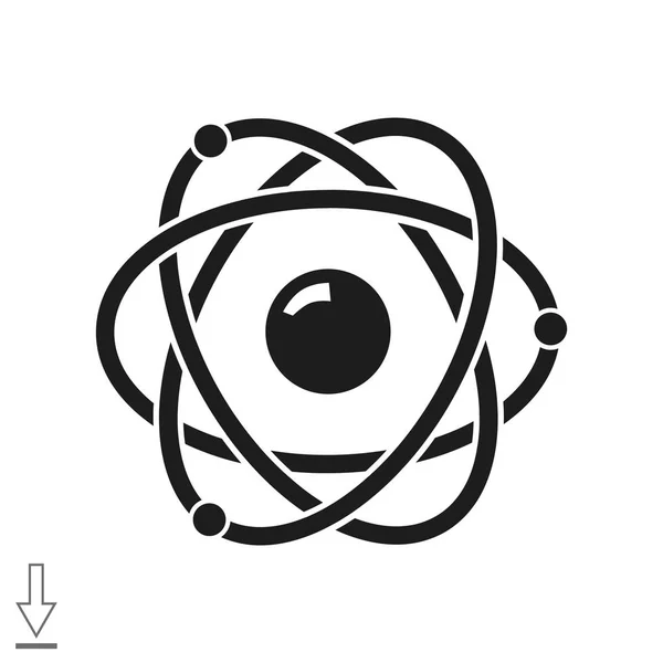 Pittogramma dell'icona atomica — Vettoriale Stock