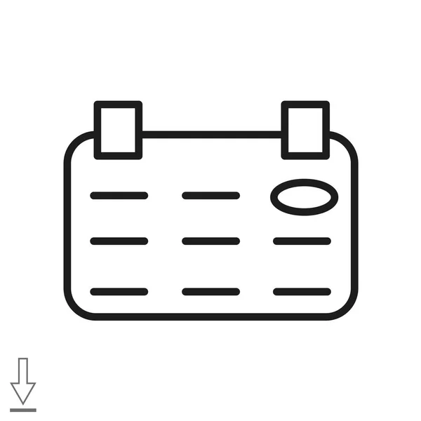 Ikona webového kalendáře — Stockový vektor