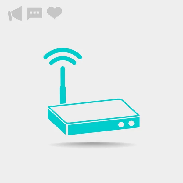 Router einfaches Symbol — Stockvektor