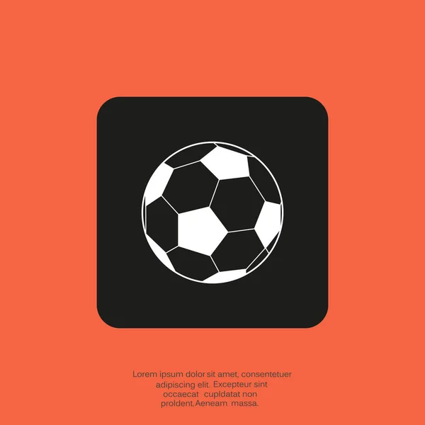 Fußball-Web-Ikone — Stockvektor