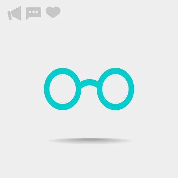 Glasögon enkel ikon — Stock vektor