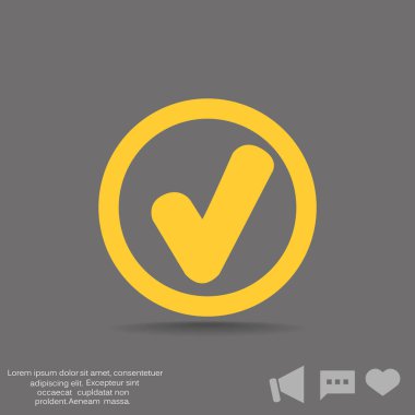 onay işareti web simgesi