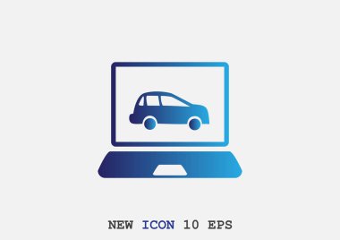 Basit dizüstü web simgesi